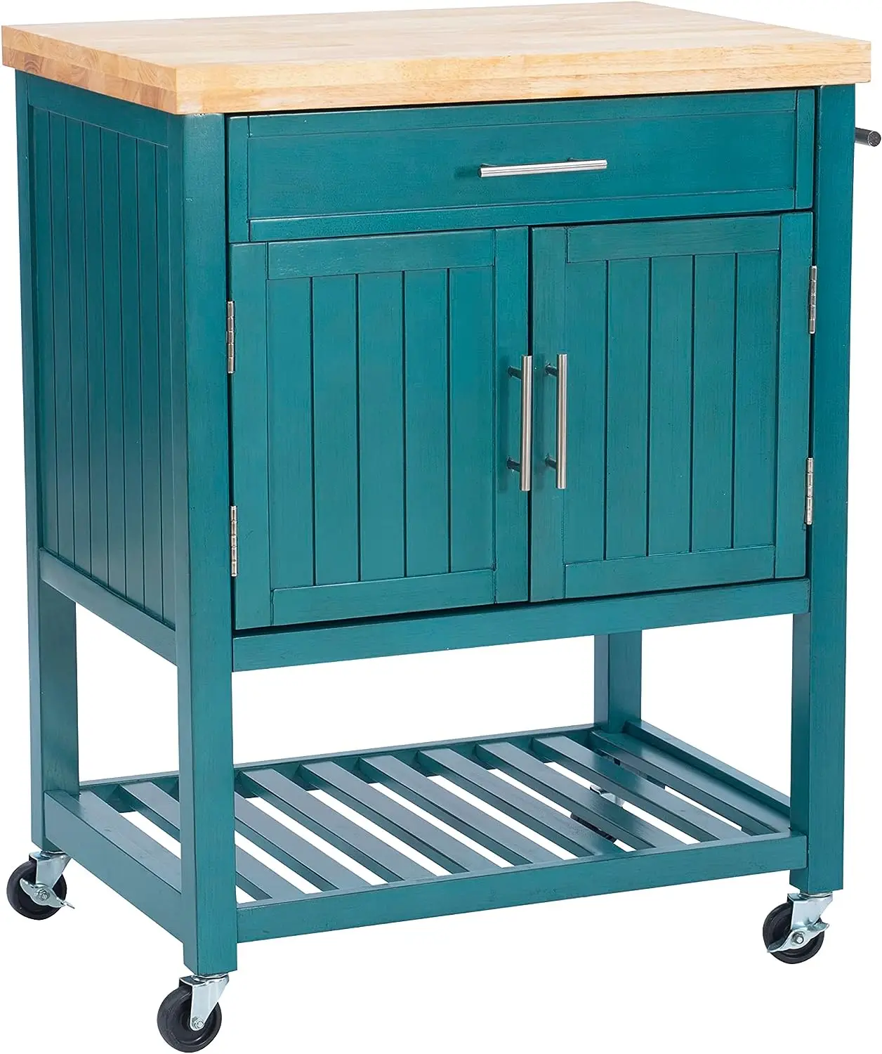 

Kitchen Cart, Teal, 30" x 20.1/3" x 37"