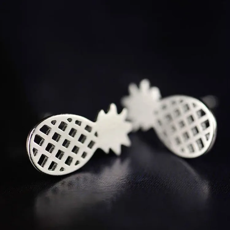 

2022 New 925 Sterling silver Lovely Fruit pineapple Earrings Fashion Jewelry lovely Earrings female earrings for women