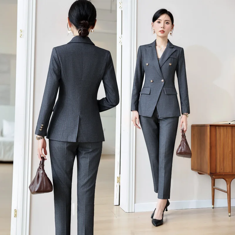 Высококлассный деловой костюм женский весенне-осенний общественный экзамен