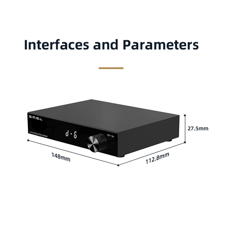 SMSL D-6 декодер двойной Ak4493s поддержка DSD512 PCM 768 кГц/32 бит D6 DAC Bluetooth 5 1 SBC/AAC/APTX HD/LDAC с