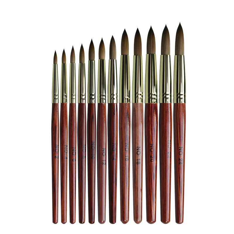 

Uv Gel Polish Painting Pen Kolisky Nail Brush Wooden Handle Nail Drawing Pen French Strips Liner Brush Manicure Pen