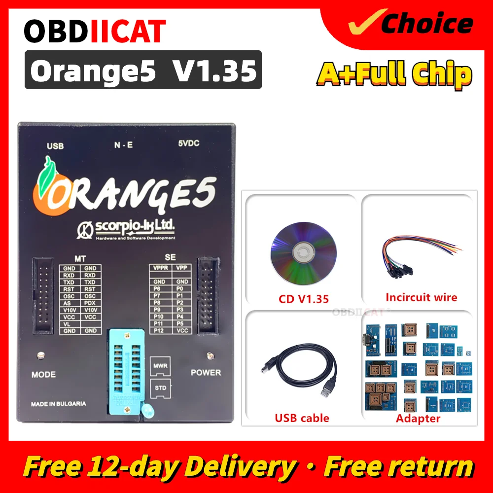 

Best Orange5 With Full Adapters ECU Programmer Tool OEM Orange 5 V1.35 Professional Programming Device Hardware+Enhanced