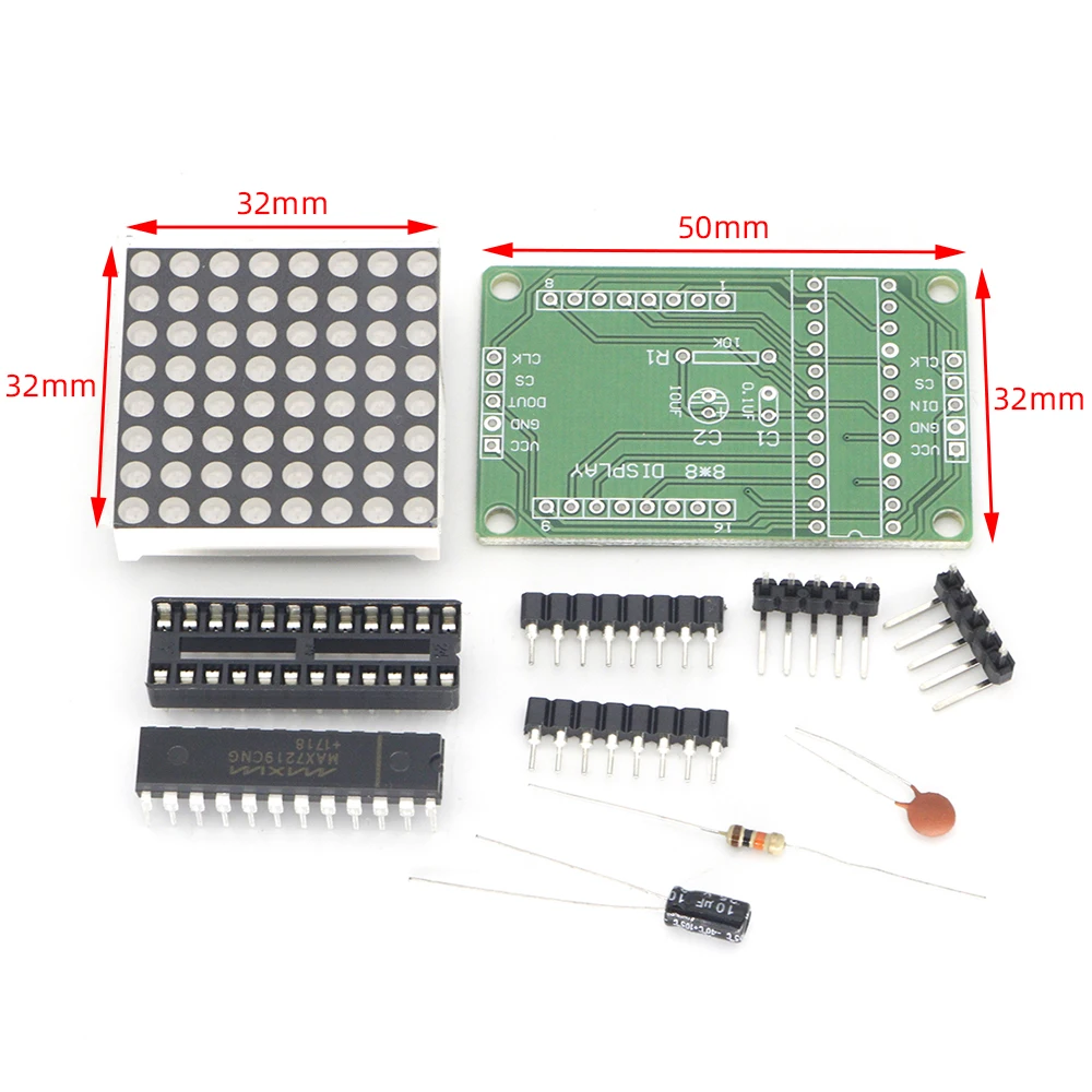 Модуль точечной матрицы MAX7219 модуль управления микроконтролем комплект сделай