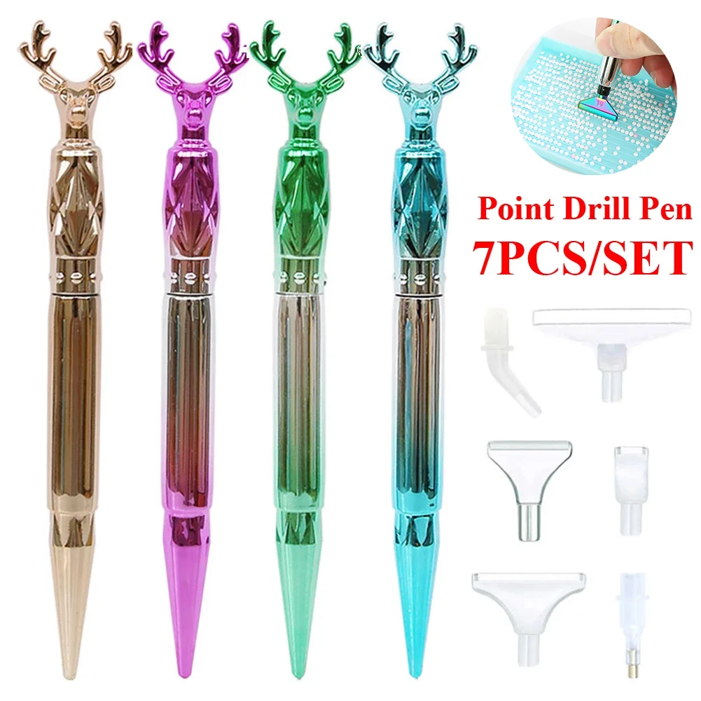 Ручка для алмазной живописи 5D алмазная точка перо со сменными головками ручки