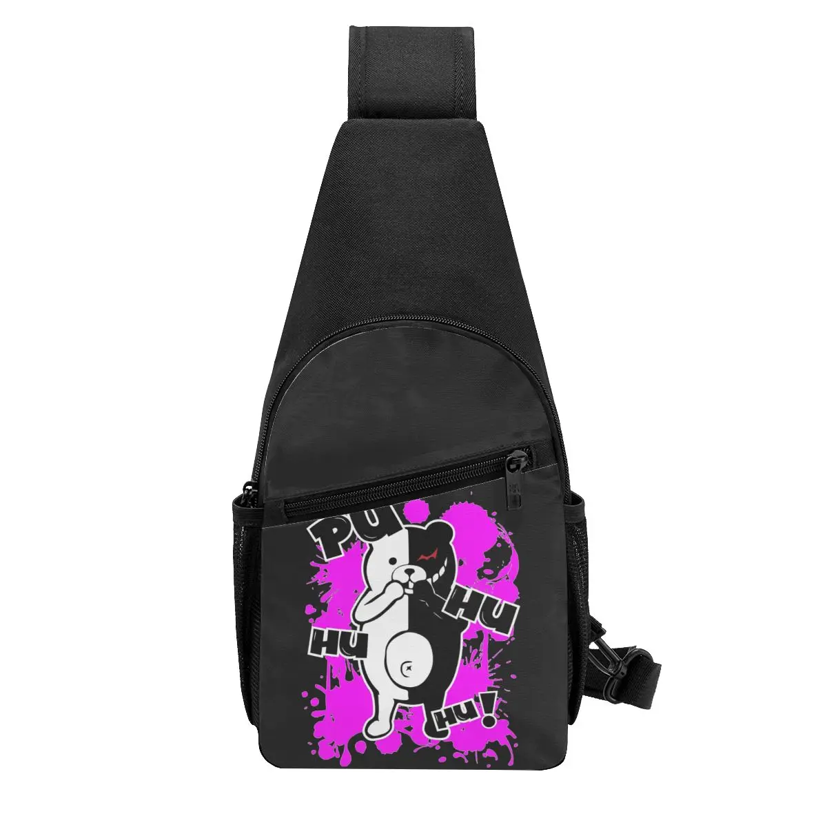 Monokuma Danganronpa - Puhuhuhu Chest Bag, мужская сумка-слинг через плечо, рюкзак для путешествий и походов, сумка на одно плечо (art.: 3920dc16bc155) - 3920dc16bc155