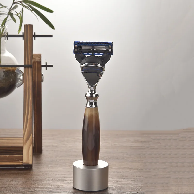 

Reusable Bamboo Handle Razor Eco Friendly Double Edge Safety Razor Manual Facial Razor For Men Or Women 3/5 Shaving Blades