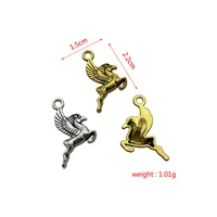 1522mm zinc alloy material animal pegasus pendant diy beaded bracelet necklace jewelry connector making accessories supplies