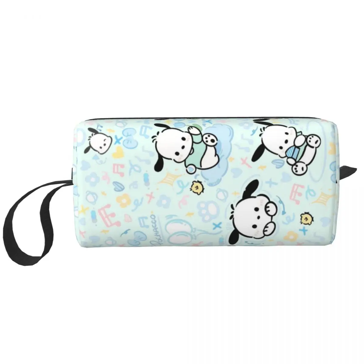 Сделанная на заказ сумка для туалетных принадлежностей с милыми собаками