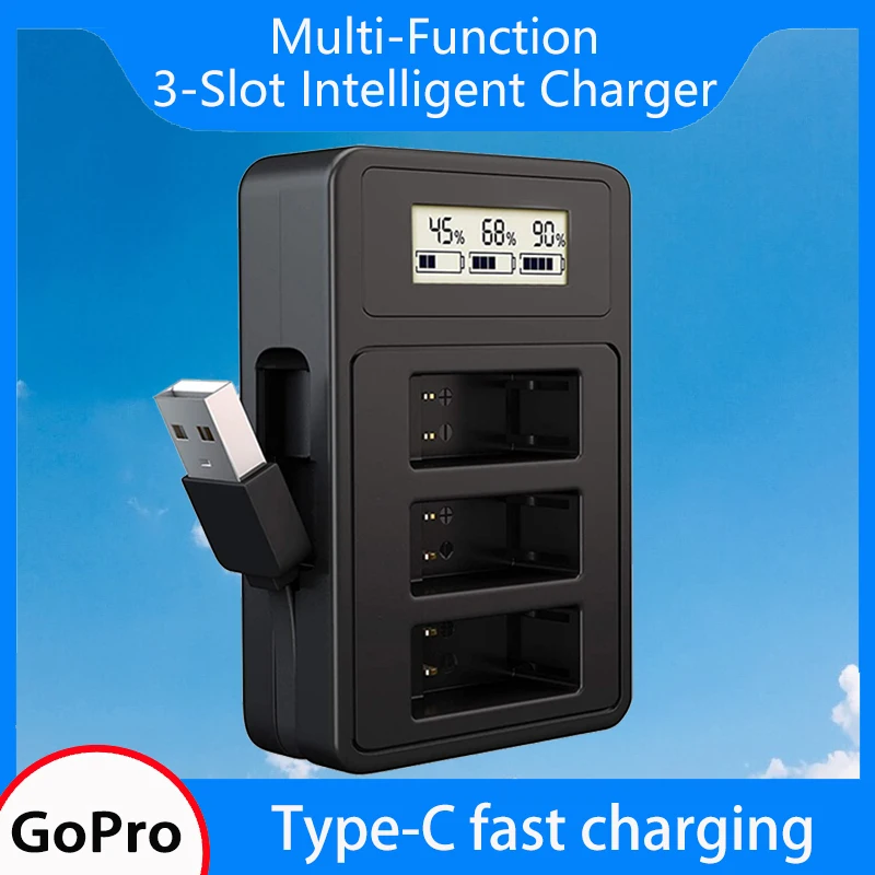 Зарядное устройство USB и Type-C для GoPro