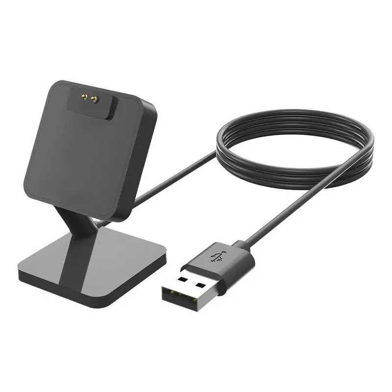 

Black Smart Watch Charger For Xiaomi Band 8 With Charging Cable And Cradle Dock Accessories Easy To Carry For Homes Offices