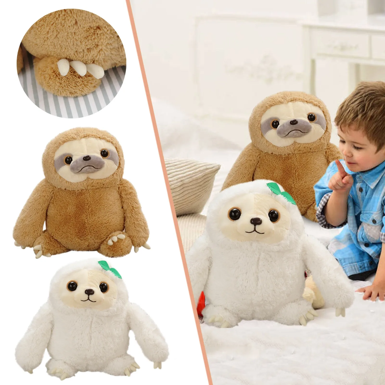 

Cute Sloth Doll Cute Creative h Toy Children's Christmas Gift Birthday Gift 40cm*1pcs Arithmetic Toy Tracing Toy