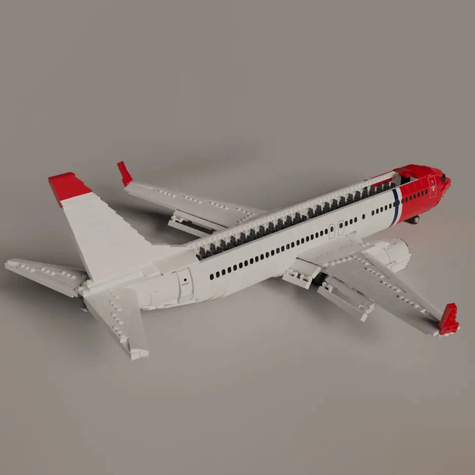 2128 шт. масштаб 1:51 строительные блоки MOC Дельта B737 самолёт Боинг модели аэробуса