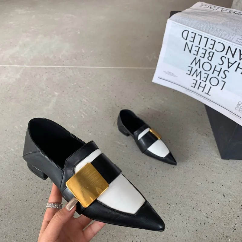 

Туфли женские с закрытым носком, повседневные кроссовки, Мокасины, на шнуровке, ПУ кожа, осень 2023