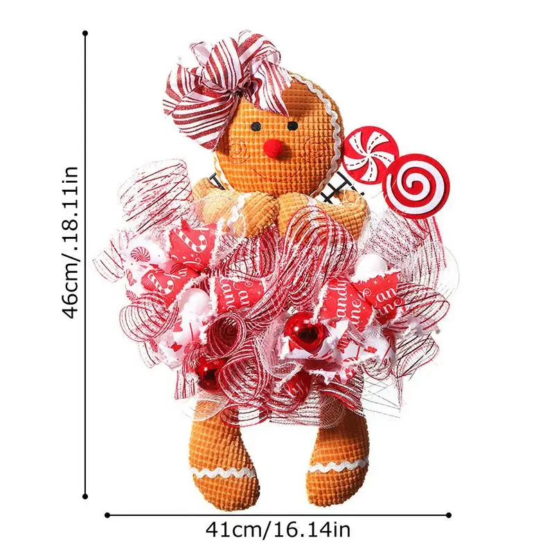 Рождественский пряничный человечек кукла венок светящиеся пряники