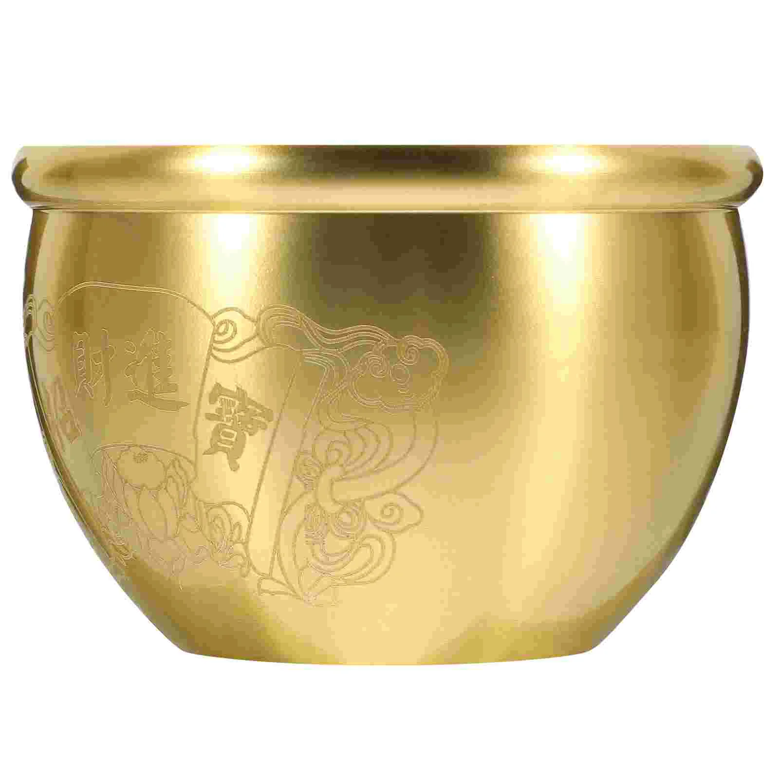 

Bowl Treasure Basin Wealth Good Offering Prosperity Temple Luck Water Ritual Chinese Sacrifice Money Cup Altar Cornucopia