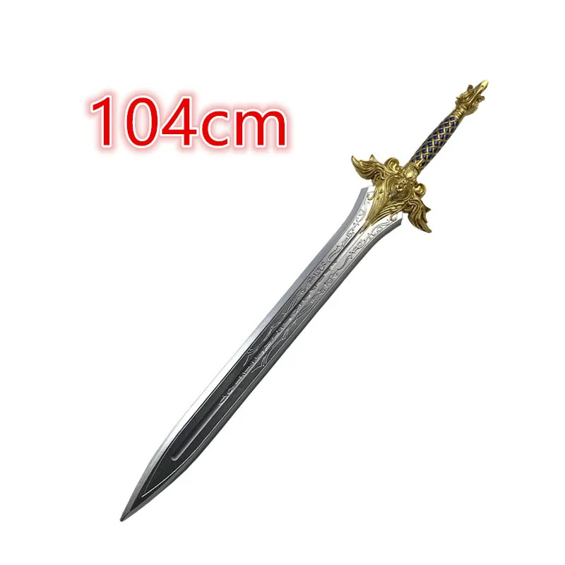 Big Sword Sheep Head King Sword 104cm Beast Gold Lion Sword Game Movie Weapon Cosplay Sword Safety PU Gift Toy