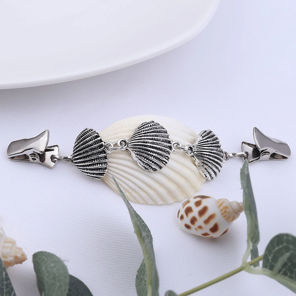 Женский кардиган с зажимом в виде морской звезды |