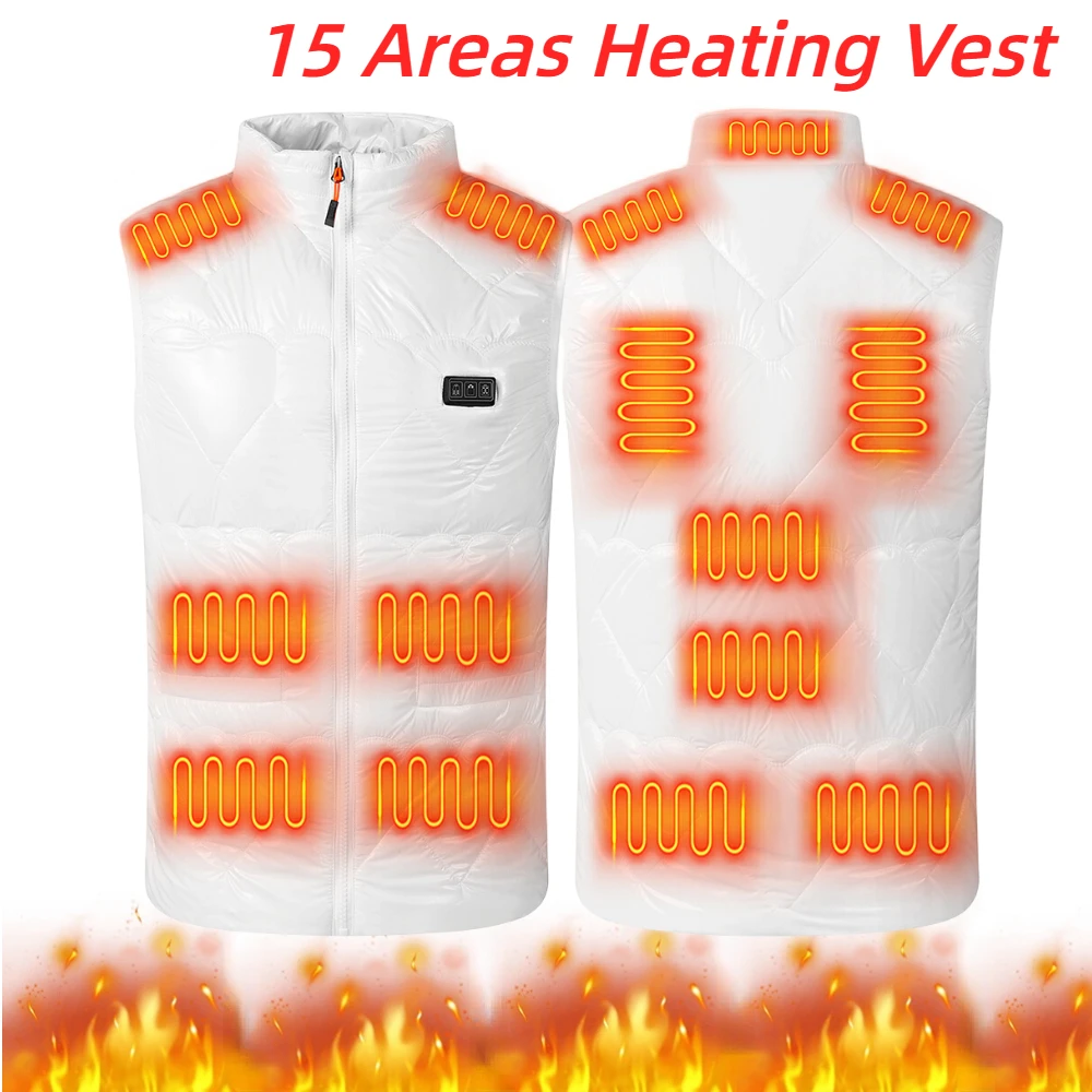 Зоны с подогревом 15 Жилетов Зимняя женская куртка электронагревом Usb