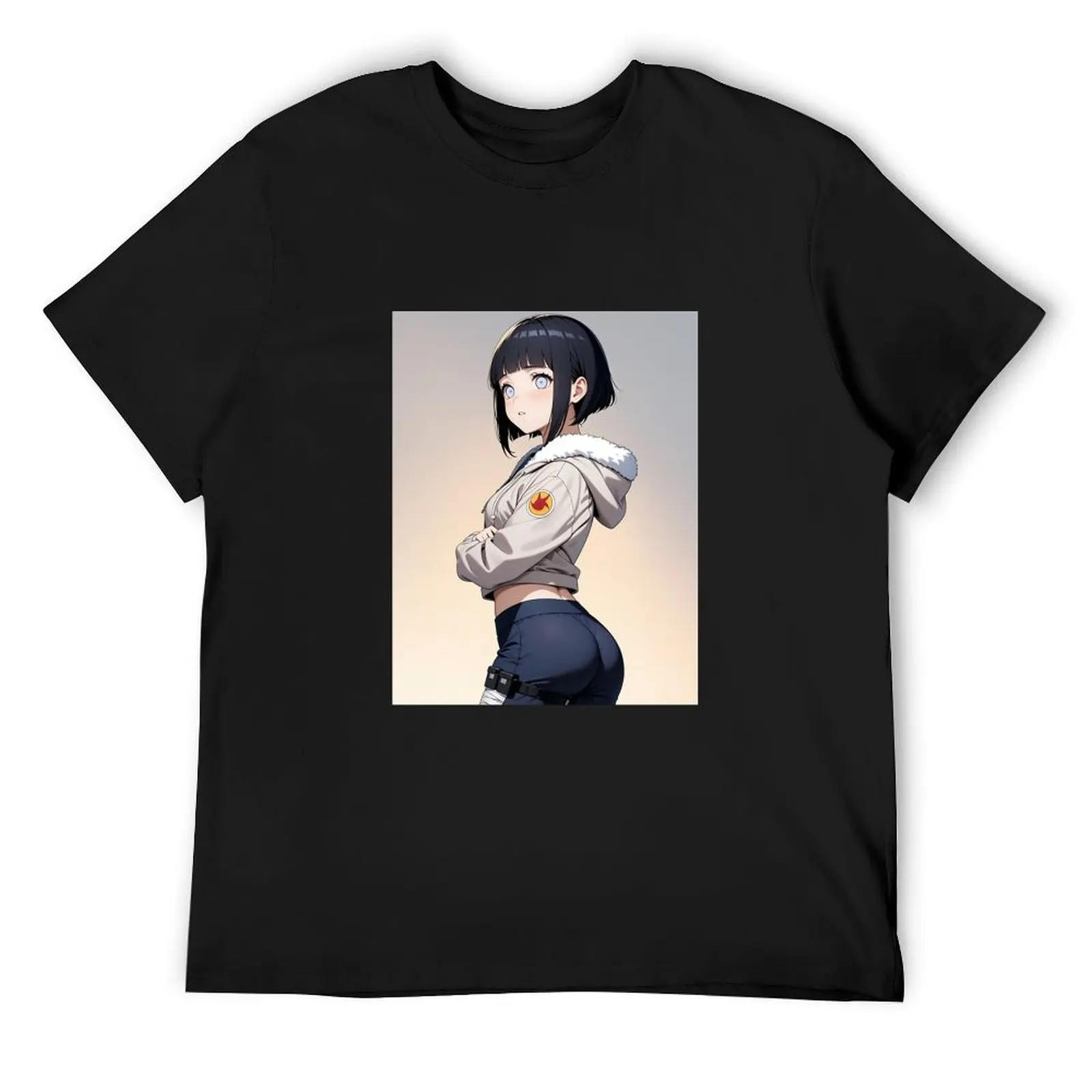 Футболка Hinata Hyuga Genin Fanart мужская рубашка больших размеров рубашки с прикреплением