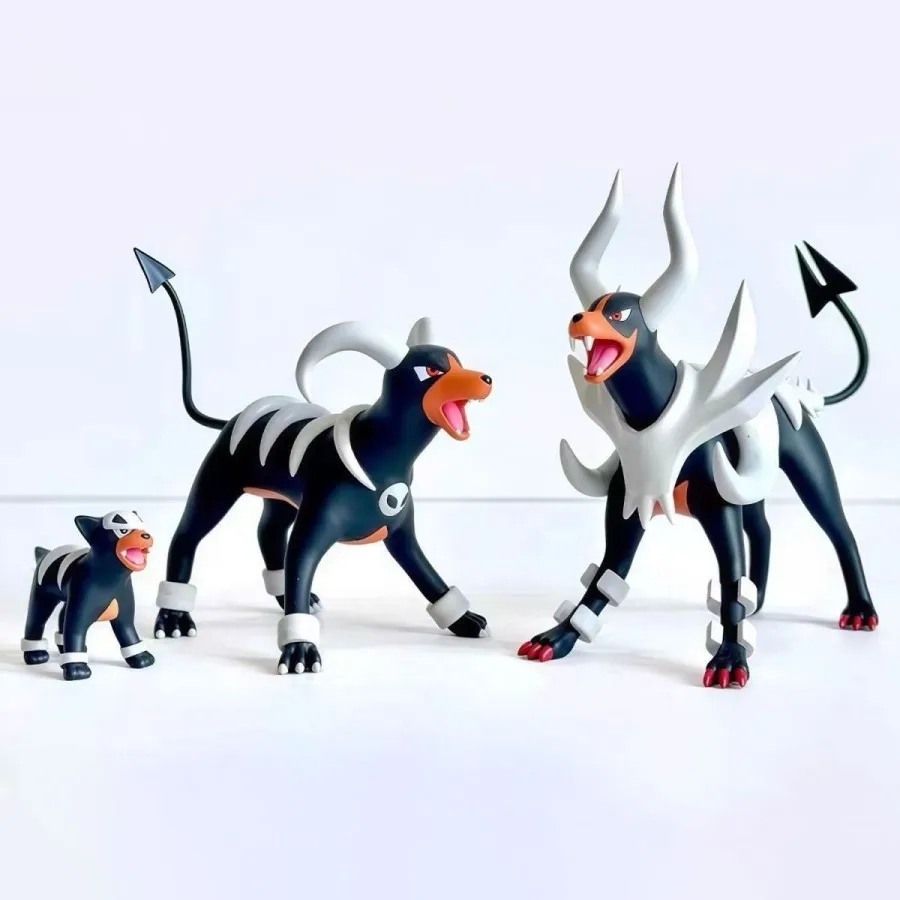 Фото Фигурка Pokémon Houndoom Evolution - Аниме-модель GK, модный коллекционный предмет декора TOHO, 8 см №1