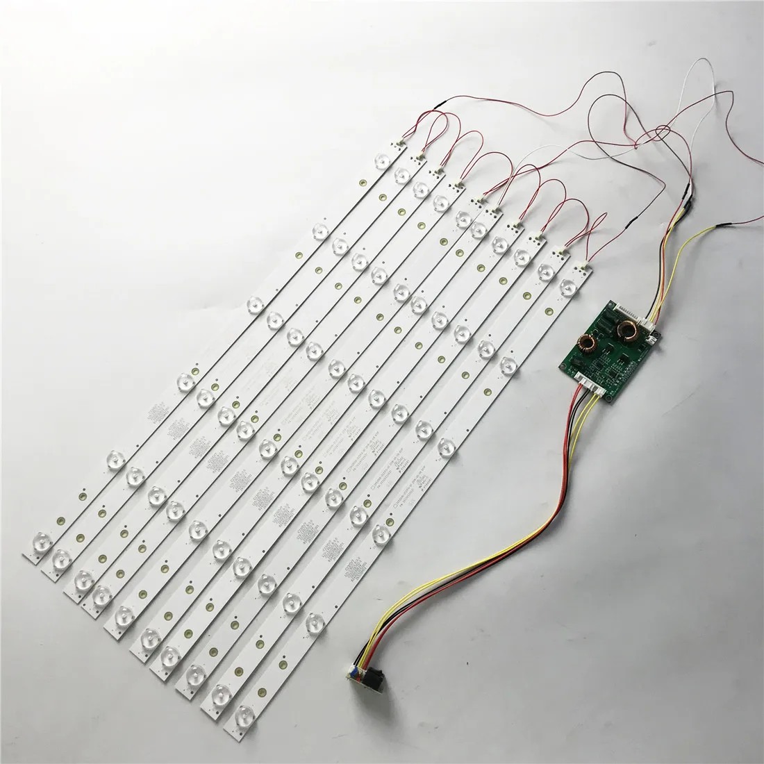 Led Backlight Strip Kit para tv Lcd Lâmpadas Lens Board Filter 12v Input Atualização Ccfl Billboard 528 Milímetros 42 43 46 47 48 10 Peças