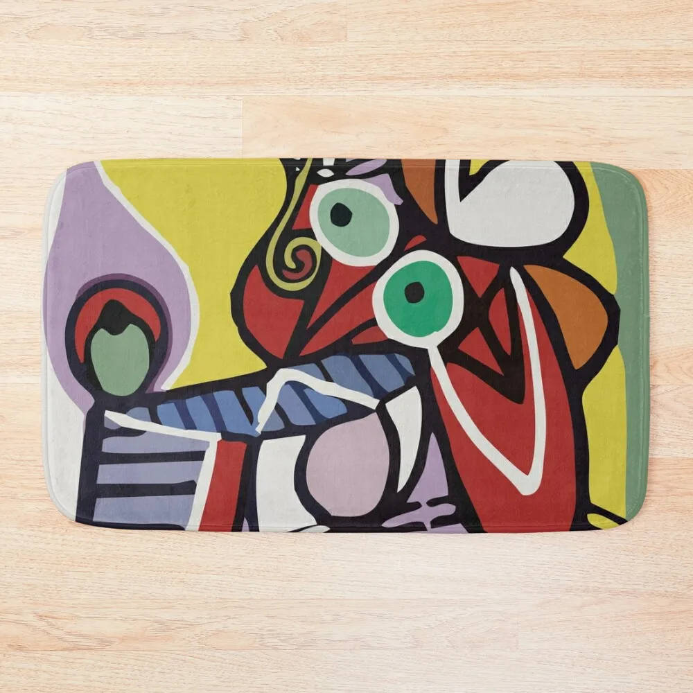 Абстрактный художественный коврик для ванной нескользящий комнаты