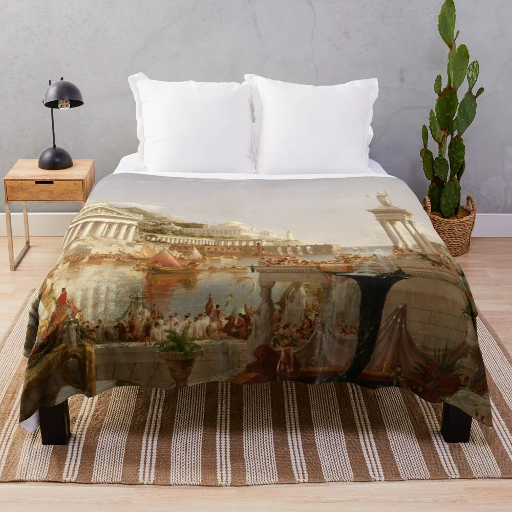 Thomas Cole - The Course of Empire: расходные материалы империи (1836) одеяло для дивана кровати