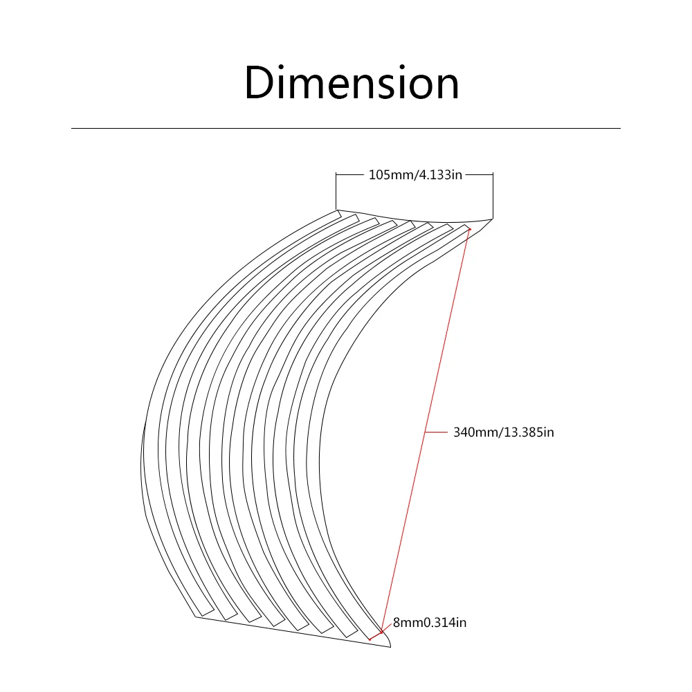 Наклейка на колесо велосипеда-внедорожника светоотражающая Строительная лента