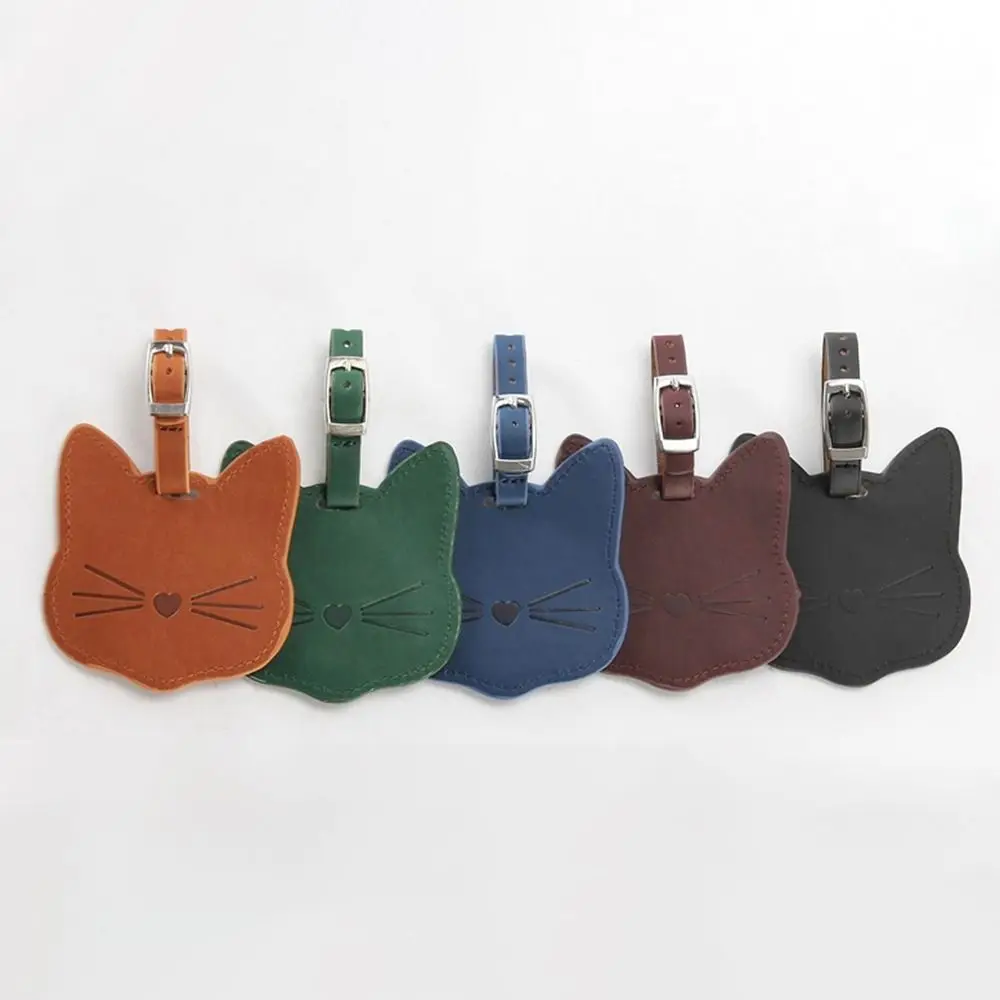 Мягкая искусственная кожа праздничная дорожная сумка этикетка в форме кошки