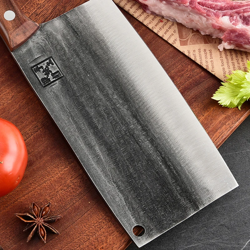 8 дюймов Кухонные ножи с деревянной ручкой острый мачете Мясницкий ручной работы