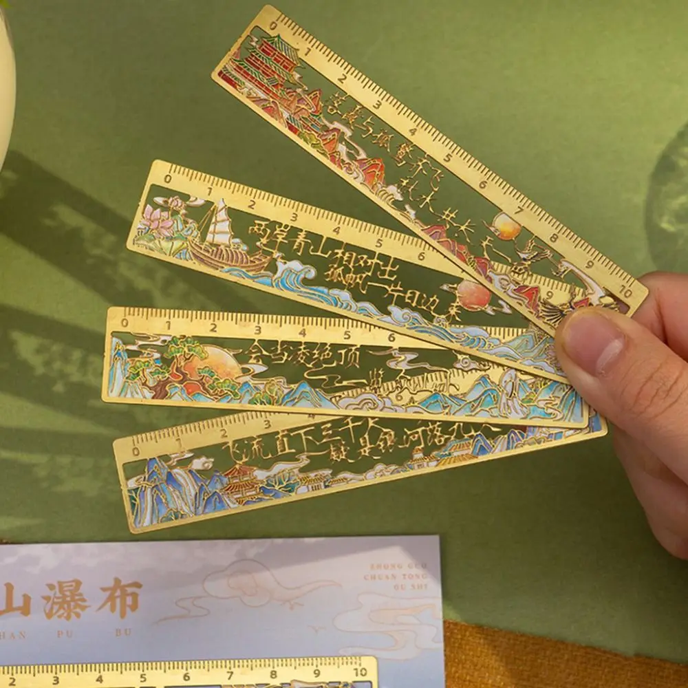 Винтажная линейка для рисования маслом закладка кавайная милая полая