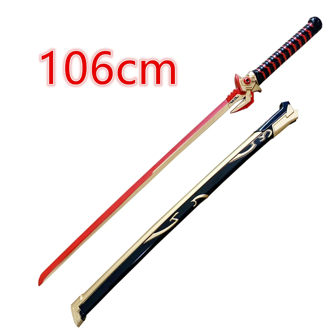 Overwatch 106cm Cosplay Game Genji Evil Spirit Sheath Knife Shimada Katana Role Play PU Weapon Model Toy Prop Sword - купить по