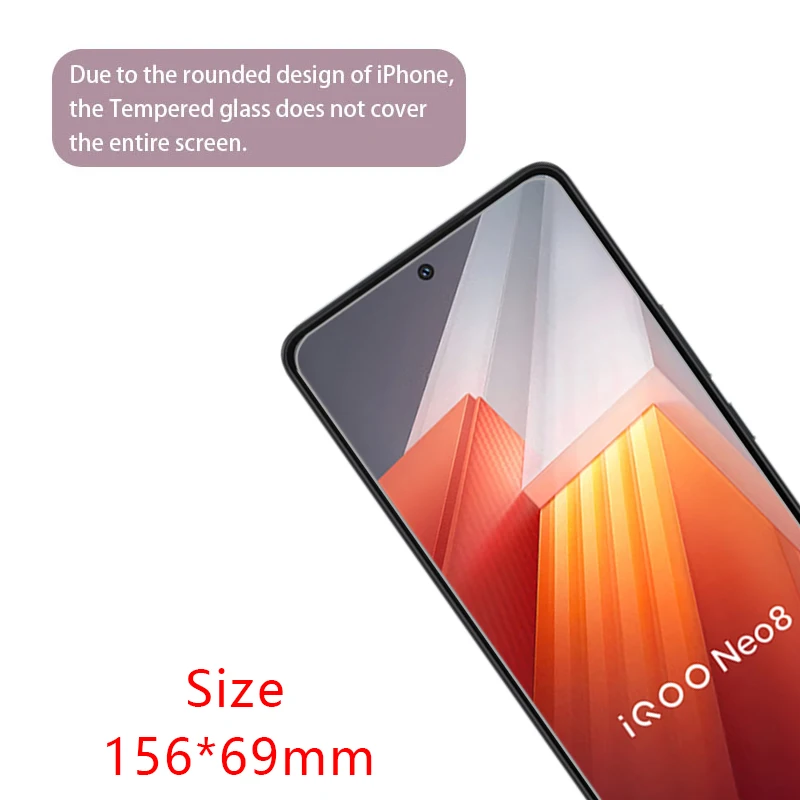 Чехол для телефона vivo iqoo neo 8 pro защита экрана из закаленного стекла iqooneo8 neo8 8pro neo8pro