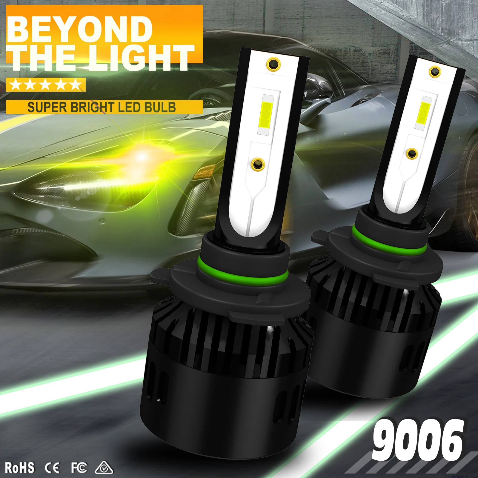 

9005 9006 LED Car Headlight Bulbs H7 H1 H3 H11 H4 HB4 HB3 HB2 H27 880 881 12V 16000LM 50W Car Headlight Conversion Kit