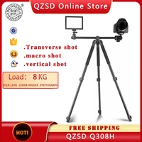 qzsd q308h camera transver tripod with panoramic shooting for canon nikon dslr camera video with tripode camara camcorder