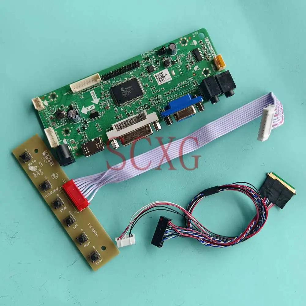 

DIY Kit Fit LP116WH6-SLA1 LVDS 40 Pins 11.6" 60Hz 1366*768 Laptops VGA DVI HDMI-Compatible LED LCD Monitor Controller Board