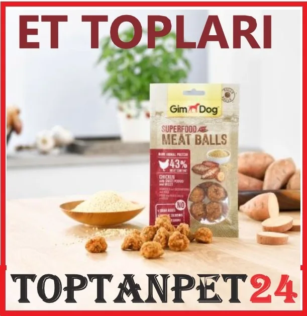 

GimDog MeatBalls Sweet Potato and Darl Chicken 70gr 396661654