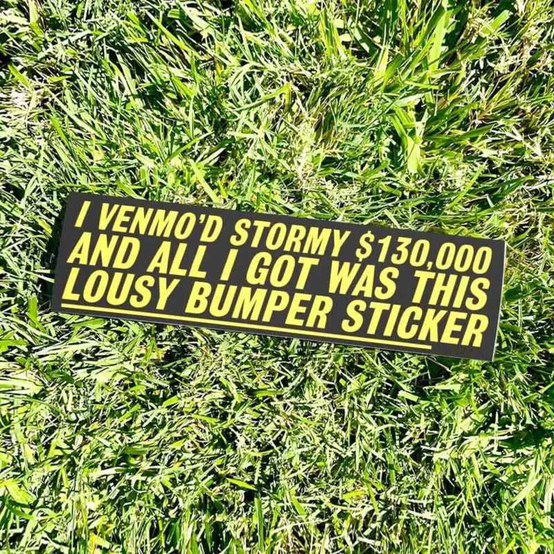 Наклейка на бампер Lousy STORMY DANIELS — Funny Gen With Meme Vintage Style Y2K 90-е годы Наклейки