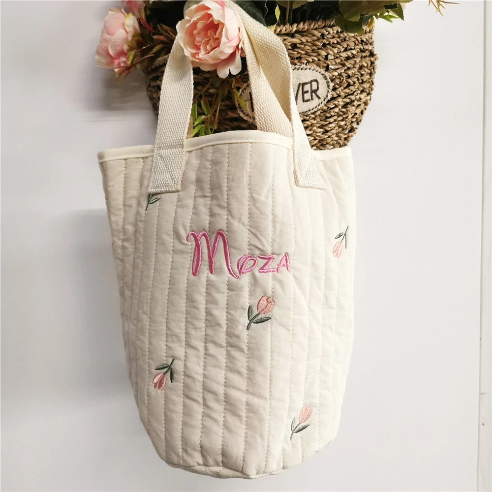 Стильная сумка-мешок для подгузников с именем под заказ сумка детских