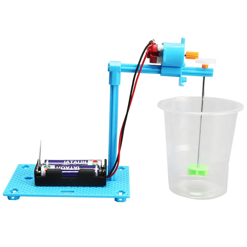 Kids Science Toy Technology Gadget Optical Electric Blender Model DIY 3D Puzzle Learning Educational Toys for Children