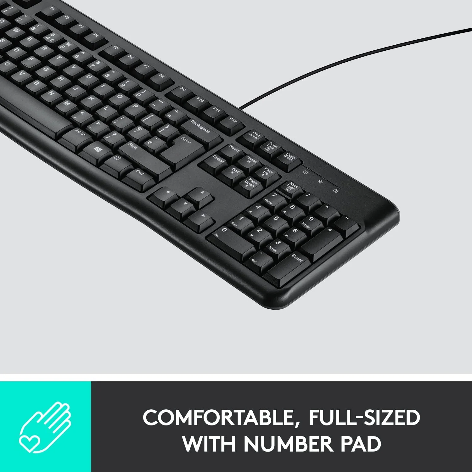 

teclado Fashionable K120 USB Wired Keyboard - Compact, Durable & Ergonomic Design.