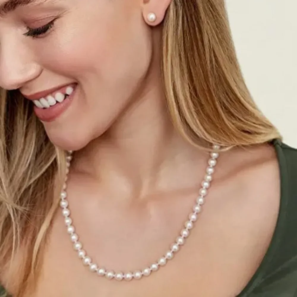 Новое ожерелье из искусственного жемчуга комплект трех предметов для женщин