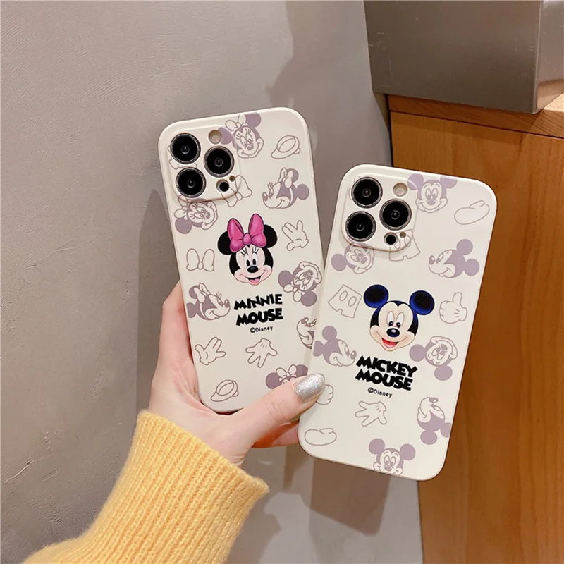 

Luxury Crossbody Lanyard Necklace Leather Disney Phone case for iphone case 13 11 12 14 Pro Max XR X XS 7 8 plus Cover Strap