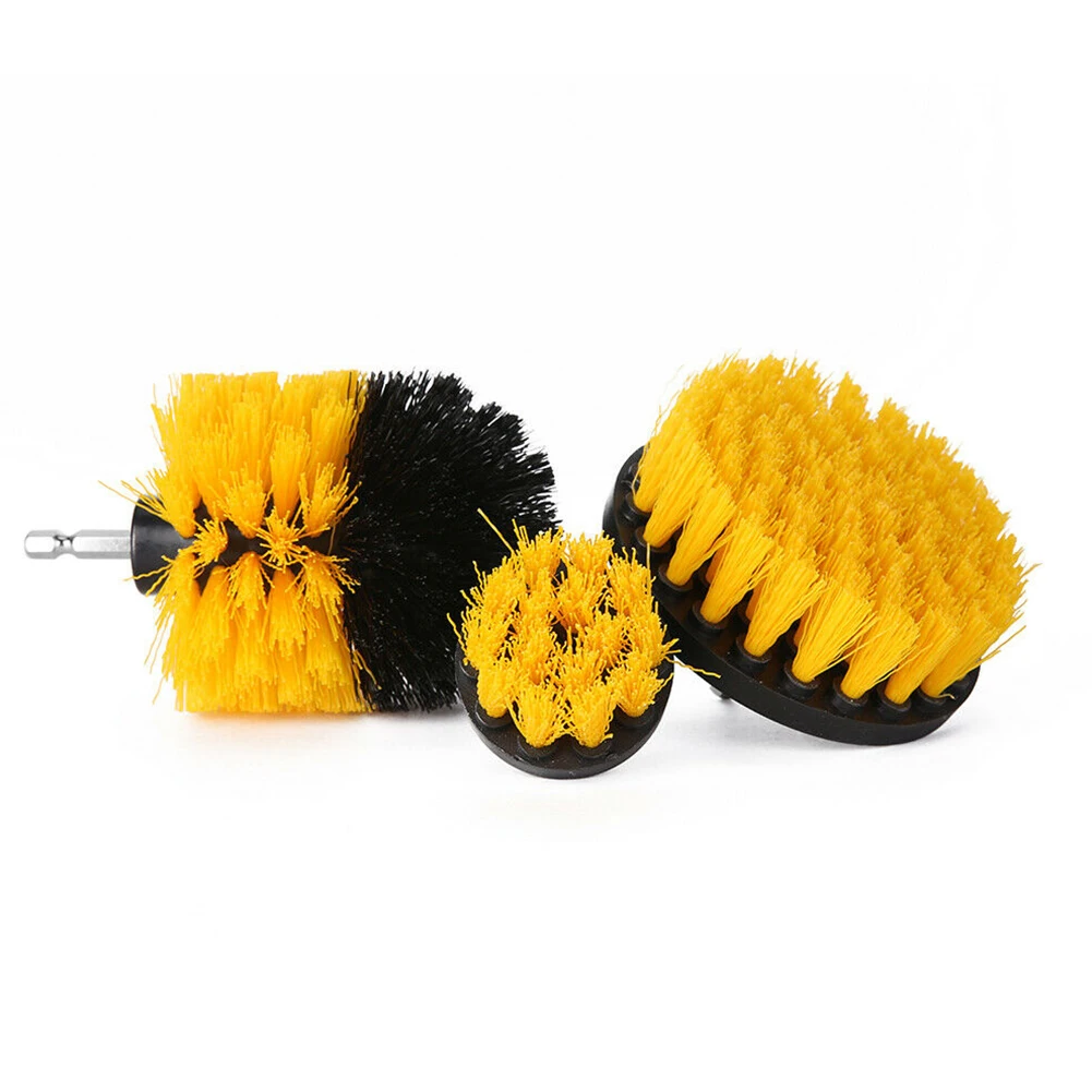 

3PCS Drill Brush Attachment Electric Drill Brush Kit Cleaning Set For Bathroom Kitchen Scrubbing Tool For Car Wheel Tire Glass