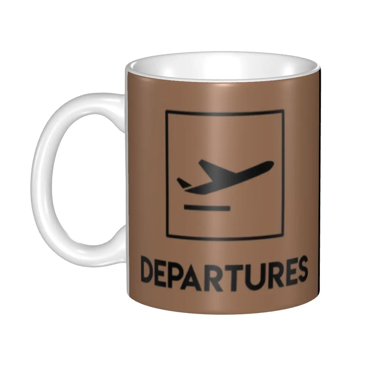 

Чашки для отправки и прибытия, керамическая кофейная чашка авиатора самолета на заказ, креативные подарочные чашки