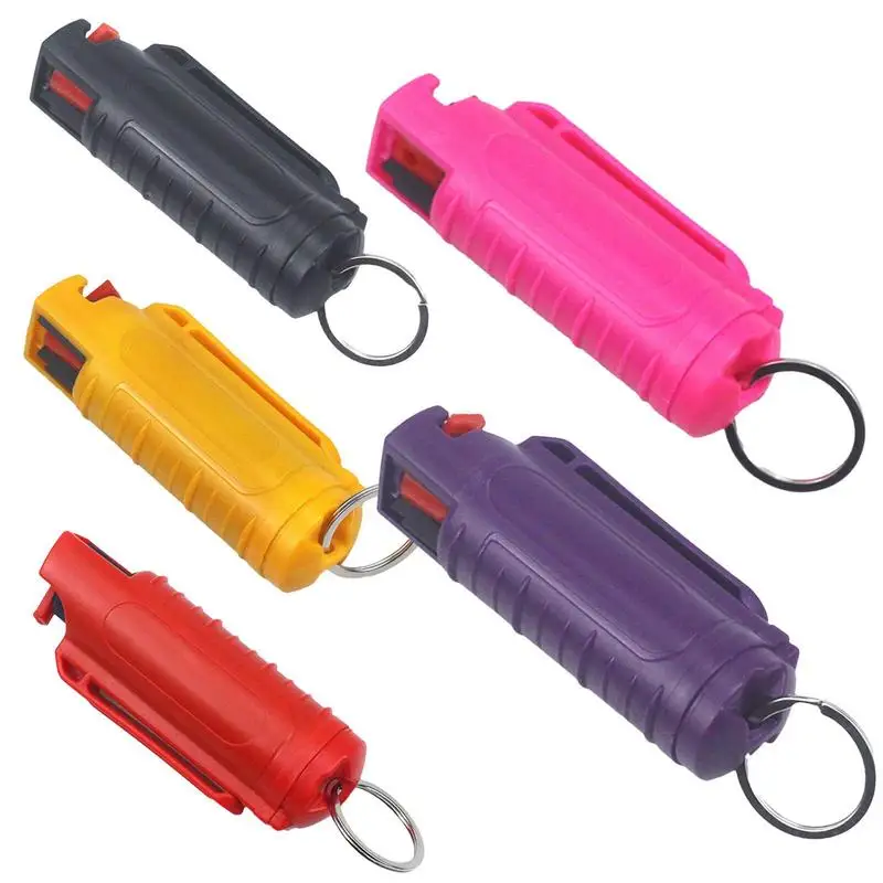 

Outdoor Mini Portable Self Defense Keychain Girl Lady Women Security Protect Pepper Spray Keyring Defense Push Spray Keychain