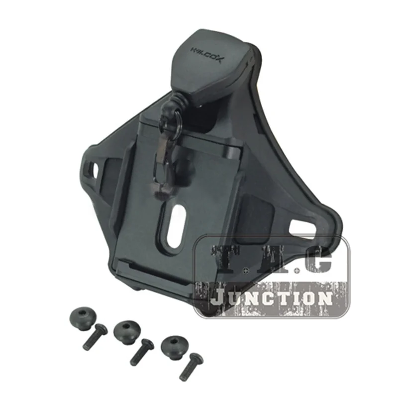 

Tactical Wilcox Mount L4 Series 1/3 Hole Hybrid Shroud Mounting w/ Wilcox Lanyard for WILCOX NVG Mounts MICH ACH ECH Helmet