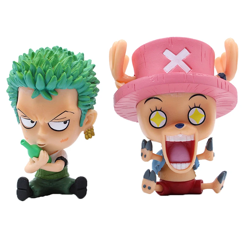 

Фигурки из аниме ророноа Зоро Тони Чоппер, ПВХ фигурки героев, коллекционные модели, игрушки, 2 шт./комплект