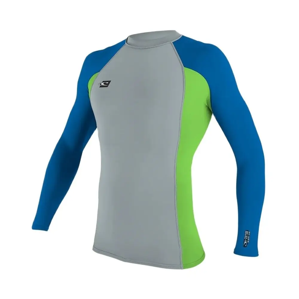 Мужской купальник плавательная футболка пляжный с защитой от УФ-лучей длинными