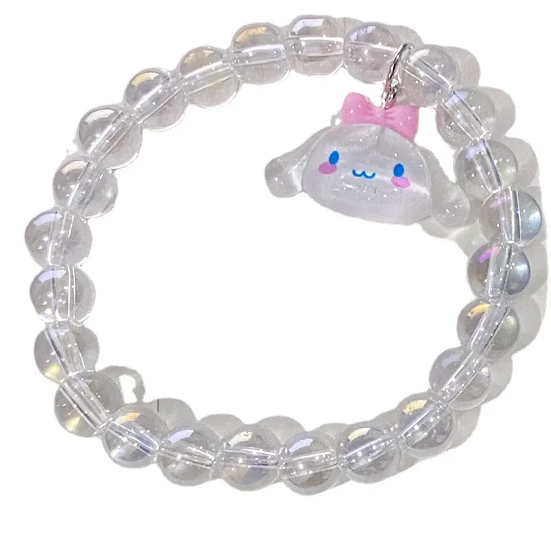 Милый персонаж мультфильма Kuromi Cinnamoroll регулируемый браслет из бисера модные